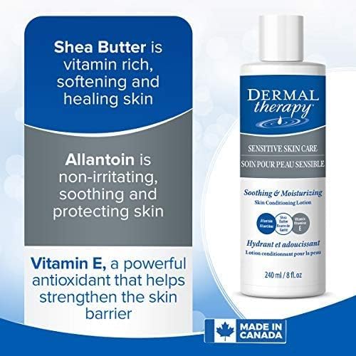 Dermal Therapy Sensitive Skin Lotion - Non-Irritating Lotion with 15% Allantoin, 10% Shea Butter, Vitamin E