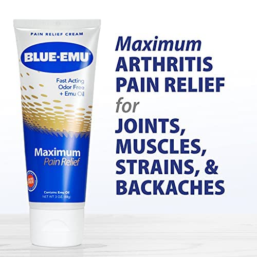 [Australia] - Blue Emu Arthritis Maximum Pain Relief Topical Cream for Muscles, Joints and Strains w/Emu Oil, 3oz,2 Pack 