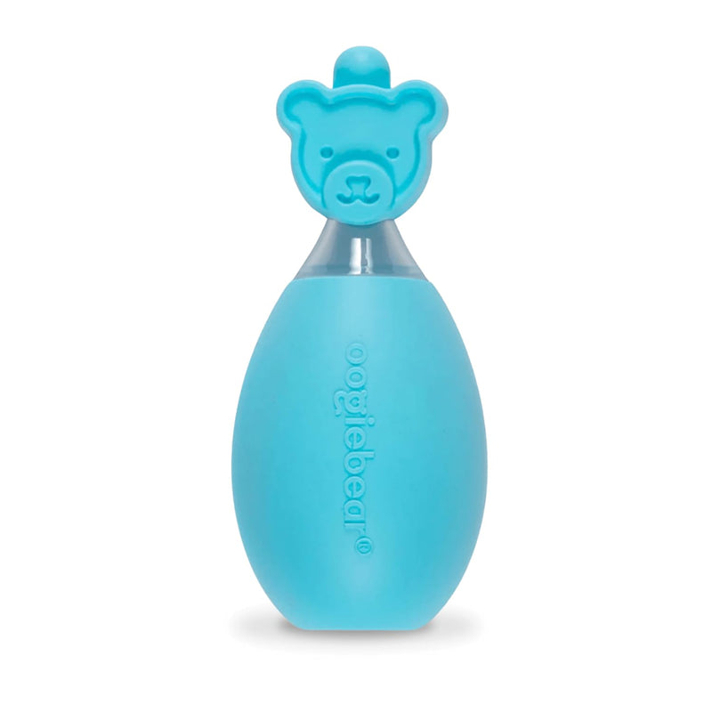 [Australia] - oogiebear: Baby Nasal Aspirator - Safe Booger & Earwax Remover for Newborns, Infants, Toddlers - Better Syringe, Airtight Suction, Nose Sucker - Essential Baby Stuff, Diaper Bag Must-Haves, Blue 
