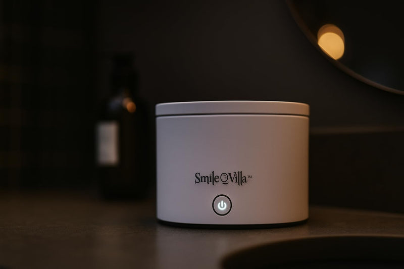 [Australia] - Ultrasonic Retainer & Jewelry Cleaner with UV Light | Professional Sonic Dental Cleaner for Invisalign, Dentures, Mouth Guard, Night Guard, Rings & More 