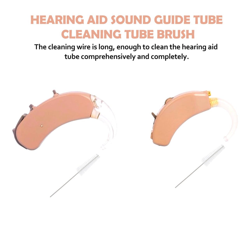 5 Pieces Nylon Cleaning Rod for Hearing Aids Cleaning Brush for Hearing Aids Ear Piece Cleaner Accessories Cleaning Set