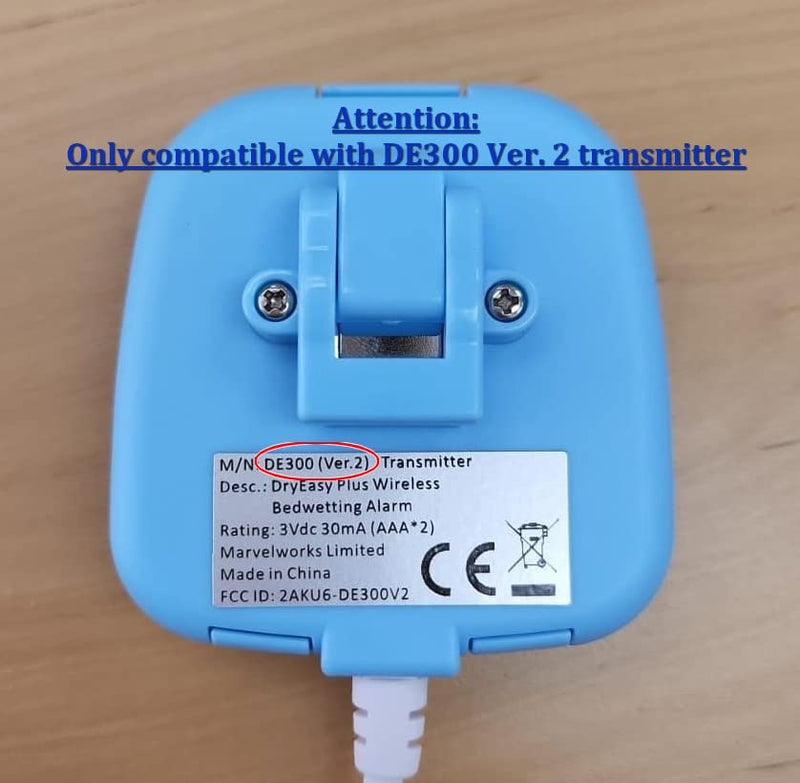 Plus Wireless Bedwetting Alarm (Receiver only) - Only Compatible with DE300 Ver. 2 Transmitter