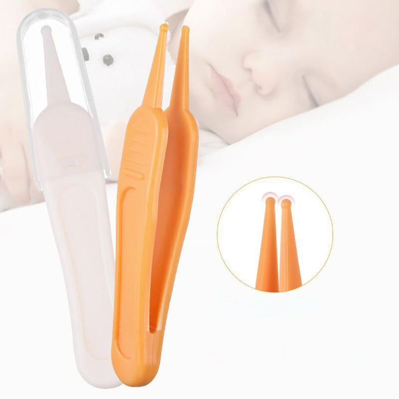 [Australia] - GSHLLO 10 Pcs Plastic Infant Nose Cleaning Tweezers Baby Ear Nose Navel Cleaner Clip Newborn Booger Remover Picker Plier for Baby Care 