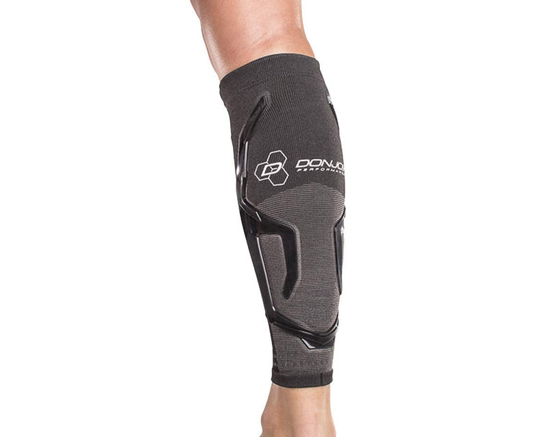DonJoy TRIZONE Compression Calf Sleeve - For Muscle Strains, Shin Splints, Inflammation From Overuse Injuries and Strains - Black, Large
