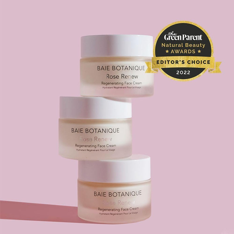 Baie Botanique Organic Face Cream & Natural Face Moisturiser – Anti-Ageing Cream for Women & Men with Rose Water, Rosehip, Vitamin C, E, Hyaluronic Acid & Botanical Collagen – Facial Moisturiser 50ml