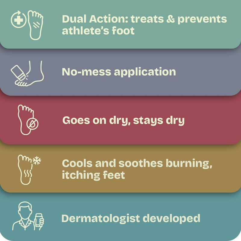 Athlete’s Foot Treatment Stick – Antifungal Stick for Athlete’s Foot, Tolnaftate 1%, Easy Glide-On No Mess Application – 2 Sticks Complete Treatment 2-Sticks Original (1 Ounce)