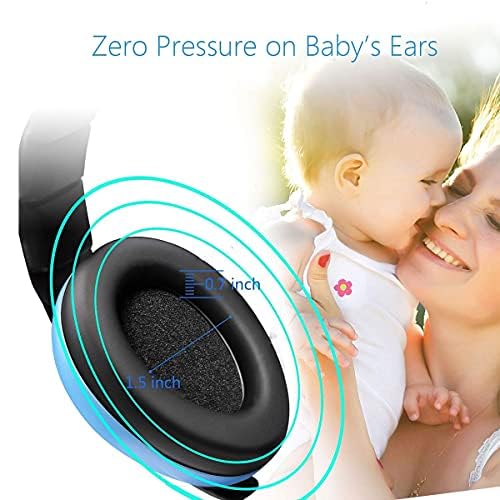 [Australia] - Noise Cancelling Headphones for Kids, Babies Ear Protection Earmuffs Noise Reduction for 0-3 Years Babies, Toddlers, Infant (Blue) Blue 