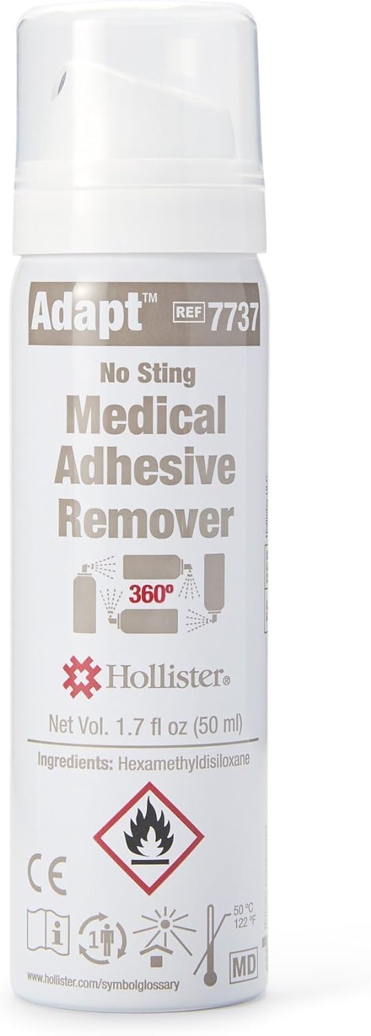 [Australia] - Hollister Adapt Medical Adhesive Remover, No Sting, 360° Spray 1.7 Oz 1.7 Fl Oz (Pack of 1) 