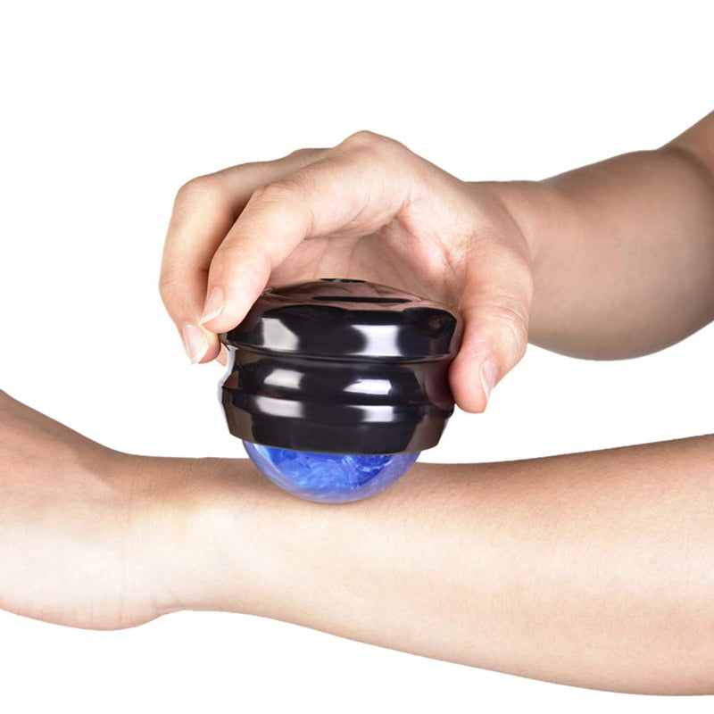 [Australia] - Massage Roller Ball,2-Pack Handheld Massage Therapy and Relax Tool for Sore Muscles,Joint Pain Relief Relaxing,Full Body Deep Tissue Massage(Blue&Purple) Black 