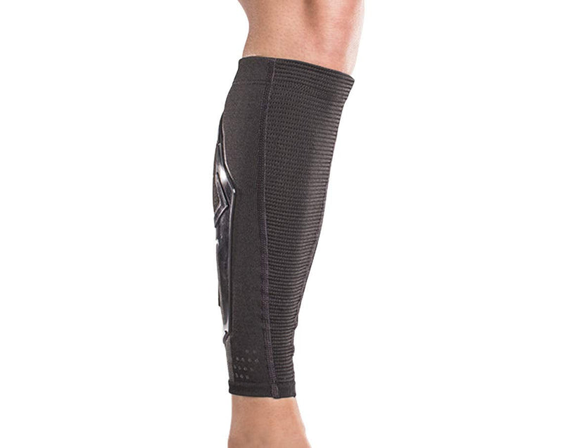 DonJoy TRIZONE Compression Calf Sleeve - For Muscle Strains, Shin Splints, Inflammation From Overuse Injuries and Strains - Black, Large