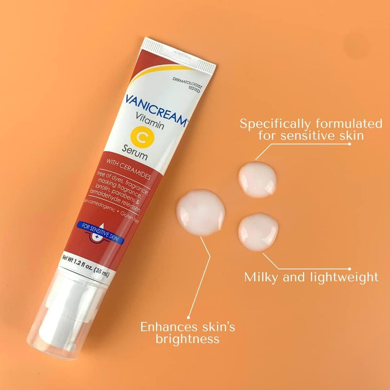 Vanicream Daily Facial Moisturizer - 3 fl oz Vitamin C Serum - 1.2 Fl Oz