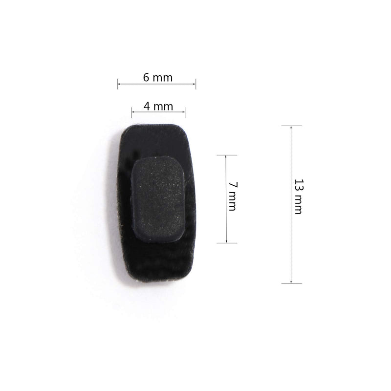 [Australia] - Sunglasses Nose Pads, 3 Pair of Replacement Premium Grade Rectangle Shaped Soft Silicone for Eyeglasses Anti-Slip Slide/Push-in (3) 
