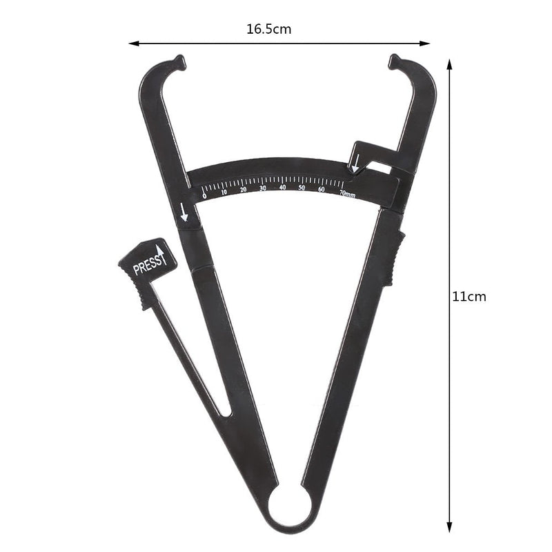 [Australia] - Dioche Body Fat Caliper, Handheld Body Fat Measurement Device, 2 Colors Body Fat Loss Skinfold Calipers Accurate Measuring Body Fat for Men and Women (White) 