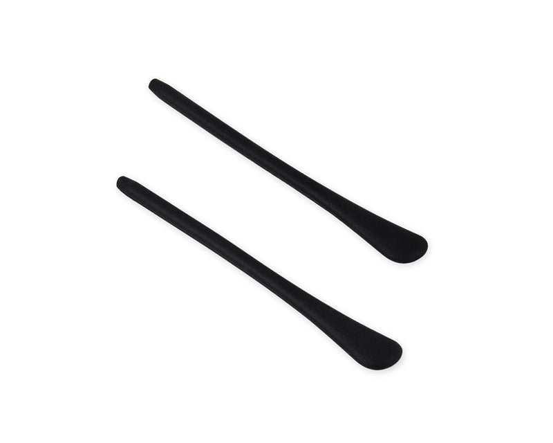 [Australia] - DS. DISTINCTIVE STYLE Eyeglass Metal Frame End Tips 6 Pairs Silicone Ear Sock Pieces Tubes Anti-slip Replacement Glasses Ear Cushion for Thin Metal Eyeglass Legs - Black 