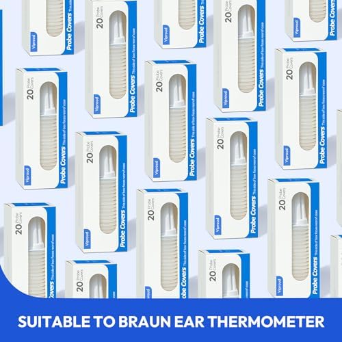[Australia] - Pack of 200 ear thermometer replacement protective caps, probe covers, lens filters, refill caps for all Braun ear thermometers, BPA-free disposable covers for ear fever thermometers 
