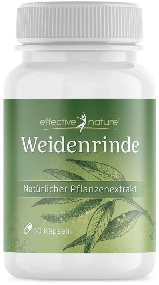 [Australia] - Willow bark capsules - 60 capsules for 2 months - 200 mg willow bark extract - Natural plant extract - With 50 mg salicin - 100% natural 