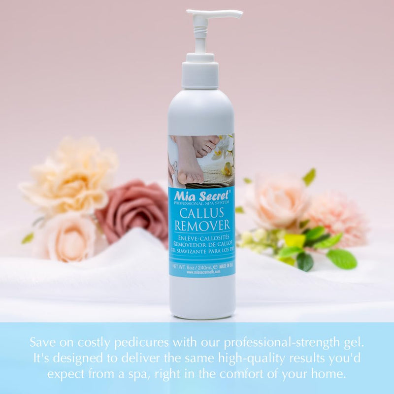 [Australia] - Mia Secret Professional Callus Remover Gel (8oz) - Salon-Grade Pedicure Experience, Extra Strength Formula for Soft, Smooth Feet - Revitalize Cracked and Dry Skin 1 Count (Pack of 1) 