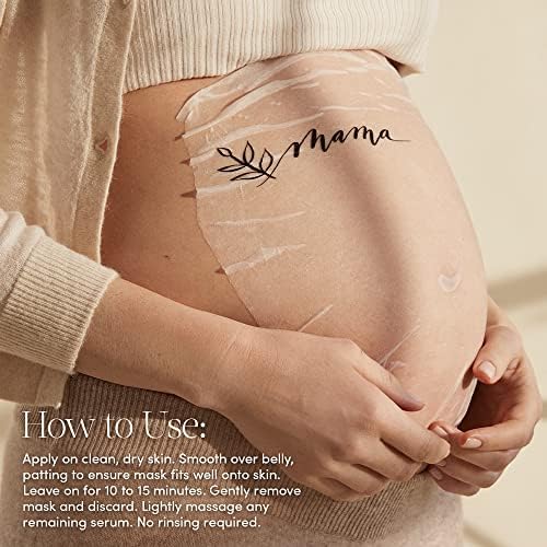 [Australia] - Evereden Soothing Belly Mask - 4 Belly Masks for Pregnant Women - One Size - Hydrating, Nourishing, & Soothing Pregnancy Skin Care Belly Masks - Clean & Vegan Pregnancy & Maternity Products 1 Count (Pack of 4) 