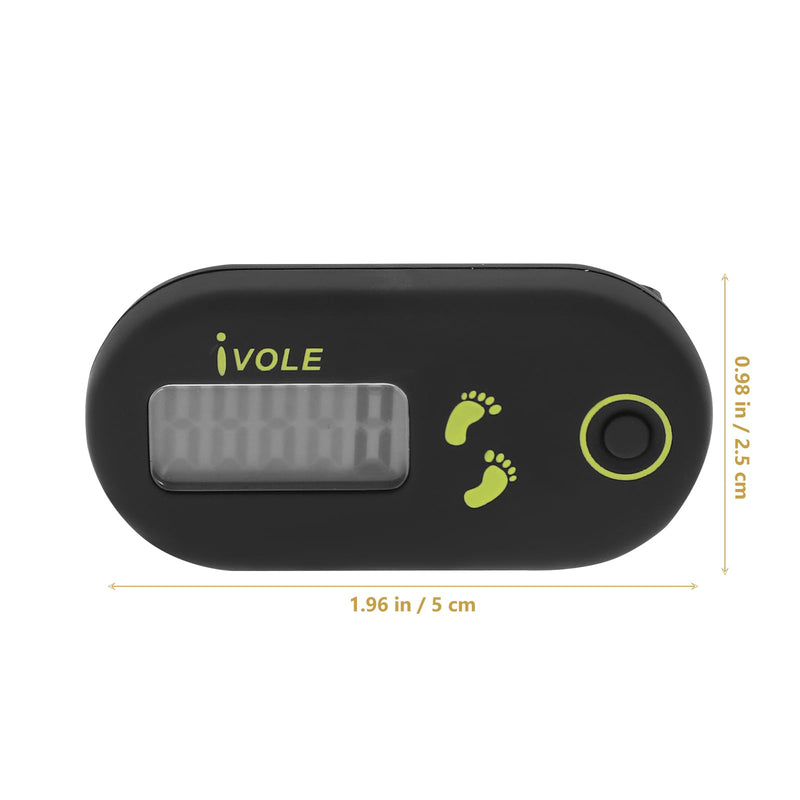 [Australia] - Kisangel Digital Counter Sports Ladder E Clips Step and Calorie Counter Clip on Pedometers Step Tracker Tool Gift Treadmill Black Miss Intelligent Monitor Mini Tools Sports Pocket Tools 