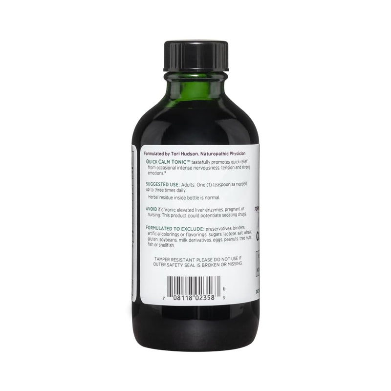 [Australia] - Vitanica Quick Calm Tonic - Stress Support Supplement - Herbal Supplement with Lavender, Valerian Root, Kava Root & Passionflower Herb - Consumer Line - Blackberry Vanilla, 4 Fl Oz (118 mL) 