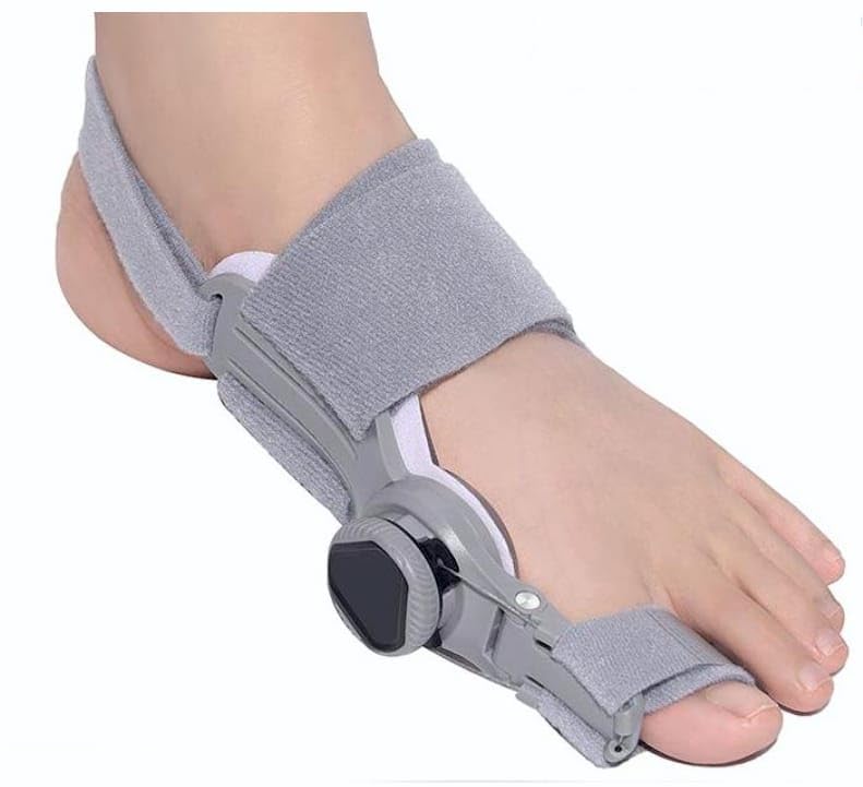 ALINO Bunion Corrector | Adjustable Toe Straightener for Men & Women | Toe Corrector with Rotating Knob, Universal Fit for Left & Right Foot | Leg Finger Straightener | Free Toe Exerciser