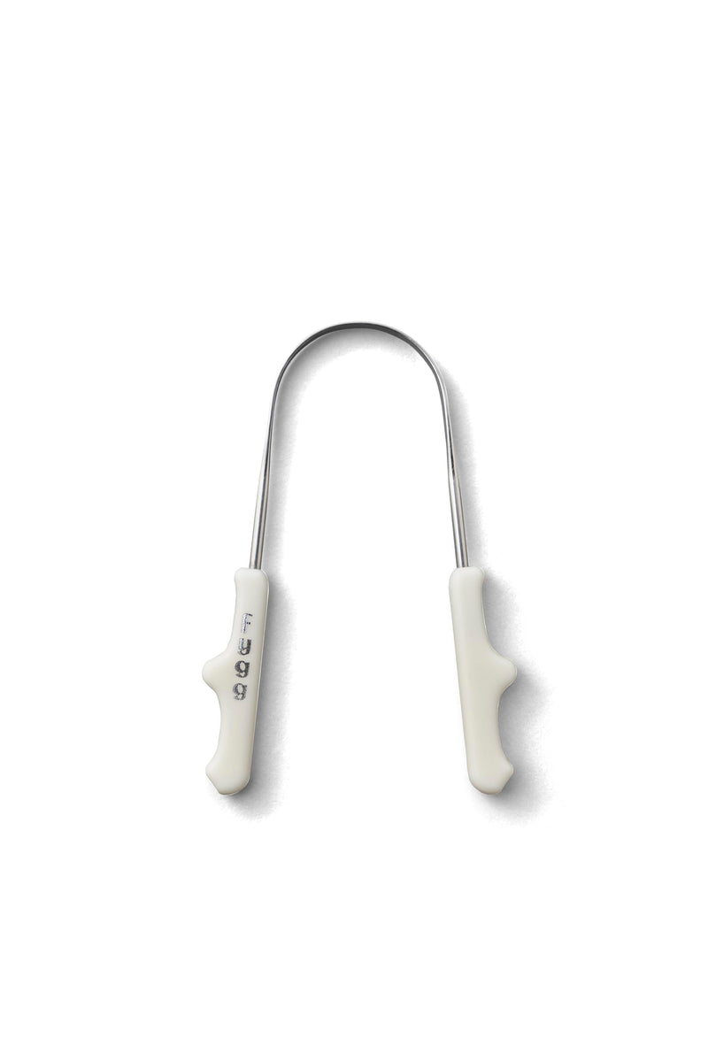 [Australia] - Stainless Steel Tongue Scraper with Cotton Storage Bag, Gentle Oral Care Tool for All Ages 
