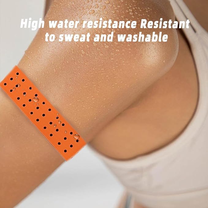 [Australia] - Replacement Armband Strap Compatible with OTF, Orange Theory Fitness Band orange+black 