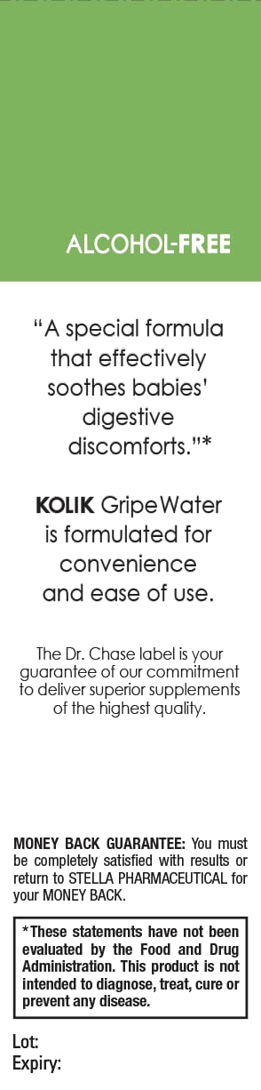 [Australia] - Dr. Chase Kolik Gripe Water Alcohol-Free - Baby’s Colic Relief - Gripe Water for Babies - Baby Gas Relief for Stomach Discomfort & Hiccups - Newborn Essentials - 5 fl. oz. (5 Fl Oz (Pack of 2)) Pack of 2 
