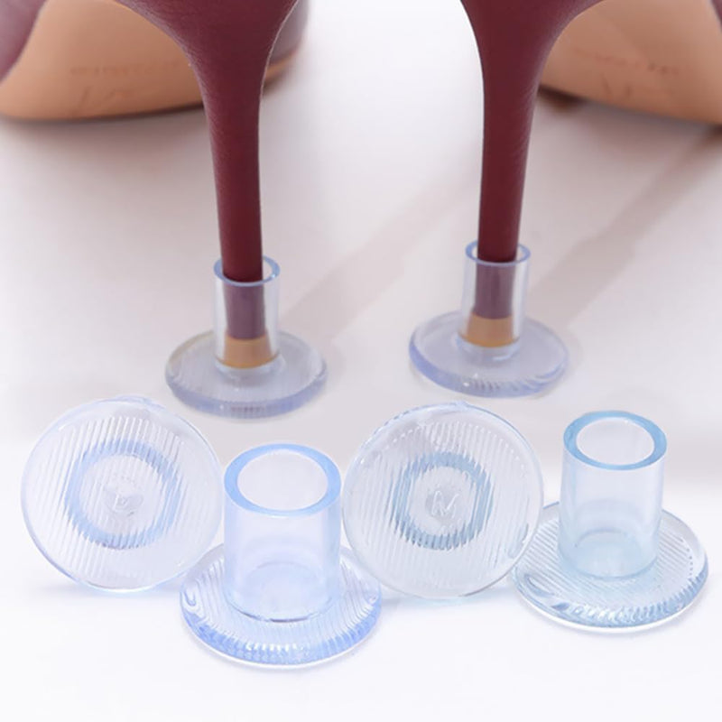 [Australia] - 24 pairs of clear grass heel guards, 18 heel stoppers in 3 sizes for walking on grass, wedding shoes and uneven ground with 6 heel guards, heel covers for high heel shoes 