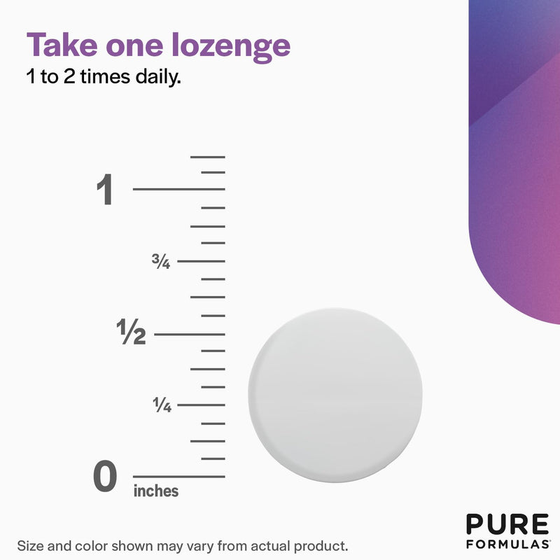 PureFormulas Methyl B12 Lozenges for Energy Boost & Nervous System Support, Vegan B12 Supplement with Methylcobalamin, Gluten-Free & Dairy-Free, Easy Absorption - 100 Count