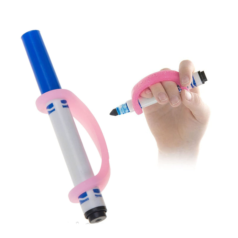 [Australia] - EaZyHold Art Pack - Silicone Adaptive Universal Cuff for Hand Grip Support, Daily Living Mobility Aid, Secure Hold on Pencils, Paint Brushes, Markers, Makeup - 4 Pack 