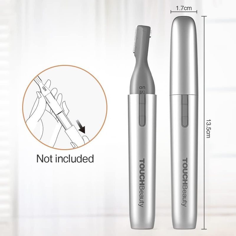 [Australia] - TOUCHBeauty Electric Eyebrow Trimmer, Electric Eyebrow Trimmer, Portable Eyebrow Epilator with Stainless Steel Blade for Lip Chin, Face, Eyebrows 