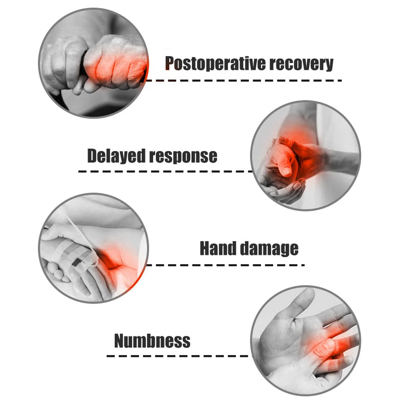 [Australia] - Rehabilitation Robotic Gloves, Portable Hand Therapy Gloves for Stroke, Hand Recovery Glove Equipment, Hand Exerciser for Arthritis, Finger Training, Cerebral Palsy Right Hand M 