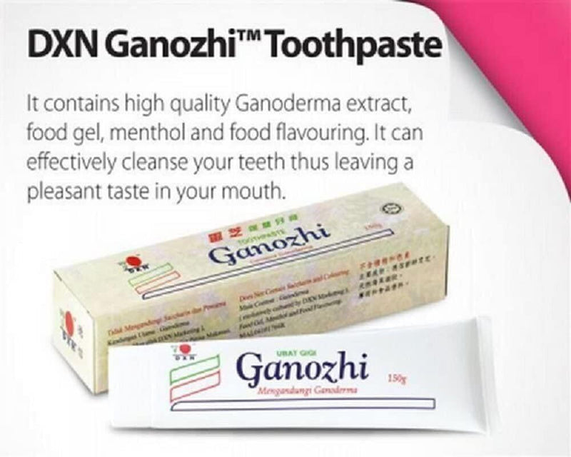DXN Ganozhi Toothpaste + 5's Nona Manis Disposable Coaster (Pack of 1)