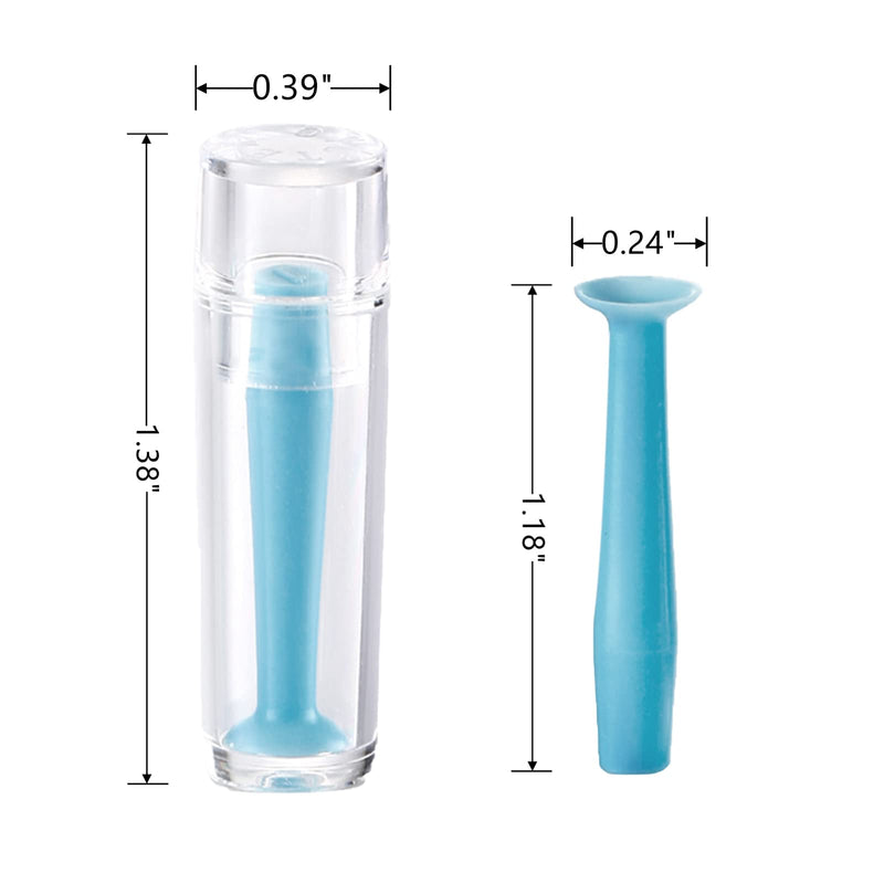 [Australia] - 12 Pieces Hard Contact Lens Remover Tool for RGP and Scleral Lenses - Plunger Suction Cup Blue 
