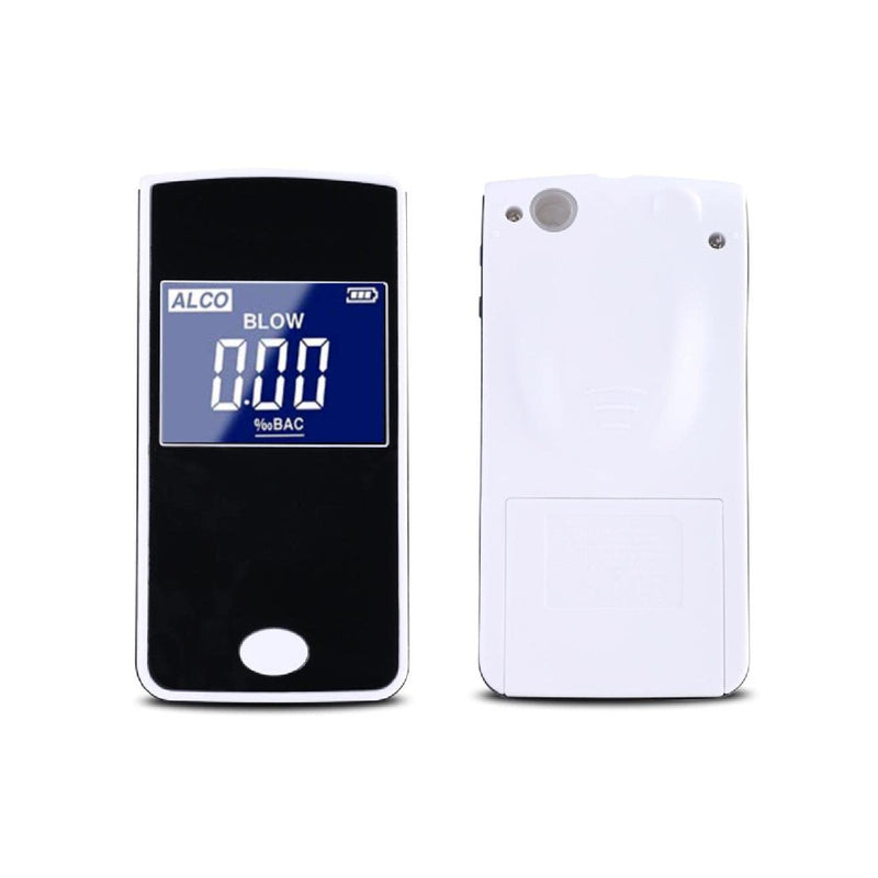 [Australia] - iBACheck breathalyzer with 2.2 inch display. Alcohol test breathalyzer with battery. Real time clock with low standby power. Fit 2 Different Mouthpieces & 10 Reminders White 303LC 
