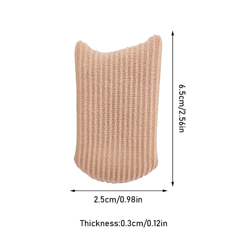 [Australia] - Ssiyiya Gel Toe Protector Big Toe Soft Fabric Toe Protector Closed Caps Toe Cuffs Anti Friction Big Toe Protector for Men Women Foot Care 8 Pack Skin Tone 