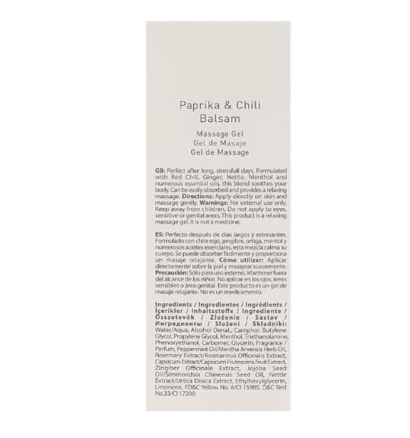 [Australia] - Paprika Thermal Body Gel ‚Äì Firming & Toning Massage Gel ‚Äì Natural Paprika Extract ‚Äì Heating Effect Slimming Gel for Abdomen, Arms & Legs ‚Äì 150 ml 