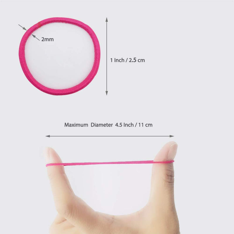 [Australia] - 200pcs Hair Ties for Kids Toddler Hair Ties for Girls Elastic Small Hair Bands for Kids thin 