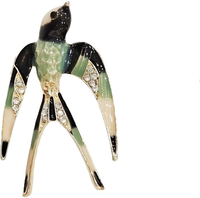 [Australia] - Comelyjewel Premium Lovely Crystal Swallow Animal Brooch Bird Lapel Pin Badge Women Jewelry 