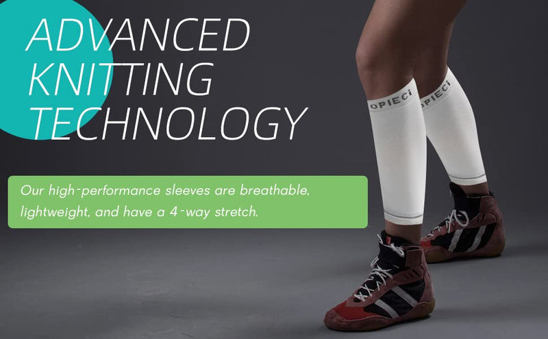 20-30mmHg 1 Pair Calf Compression Sleeve Men and Women Wide Brace for Leg Support Shin Splint Pain Relief Grey XX-Large