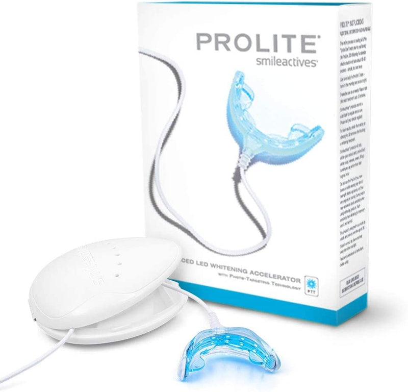 [Australia] - Smileactives ProLite Professional Teeth Whitening Kit, Dental Quality LED Light Teeth Whitener for White Teeth & Smile, 16 Minute Built-in Timer, Teeth Whitening Products, Helps Remove Tooth Stains 