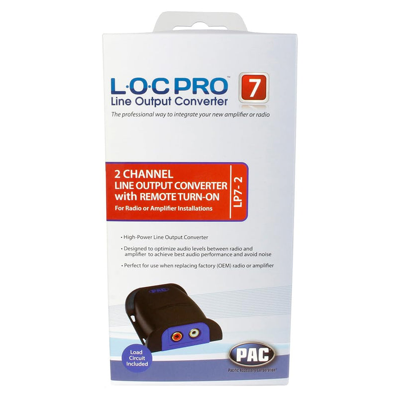 PAC LP7-2 L.O.C. PRO Series 2-Channel Line Output Converter with Remote Turn On 4in. x 8in. x 1in.