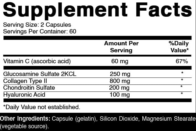 Oxify Hyaluronic Acid with Glucosamine, Chondroitin, Collagen, Vitamin C - 1410 mg per Serving - 120 Capsules | Gluten-Free, Non-GMO | Supplement Made in USA