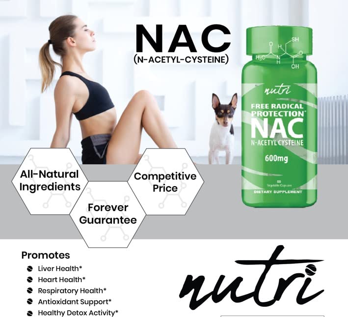 [Australia] - Nature's Fusions NAC Supplement N-Acetyl Cysteine - NAC 600 mg - Anti Aging Supplement, Antioxidant Supplement, Liver and Lung Support, Boost Glutathione - N Acetyl Cysteine (60 Capsules) 60 Count (Pack of 1) 