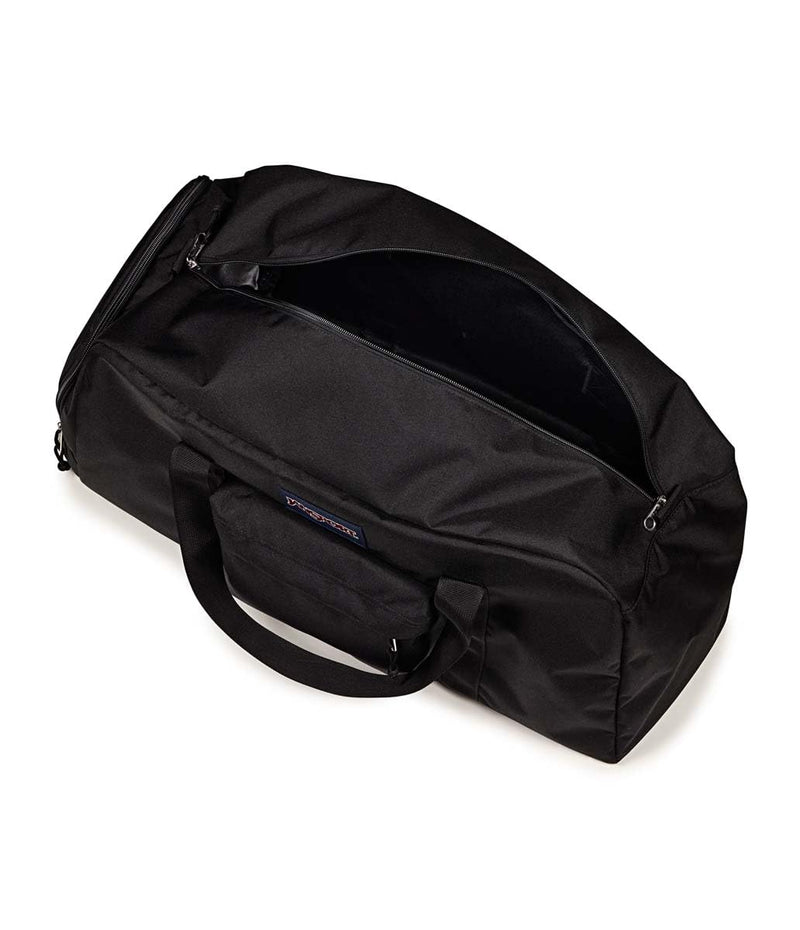 JanSport Weekender Large Duffel - Travel or Gym Bag, Durable Weekender with Front Utility Pocket & Side Grab Handles - Black