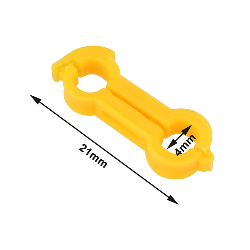 eMagTech 2pcs 4mm Bird Splayed Leg Treatment Ring Bird Splay Leg Hobble Leg Bands for Canaries Smaller Budgies Large British Finches Small Quail Orange - PawsPlanet Australia
