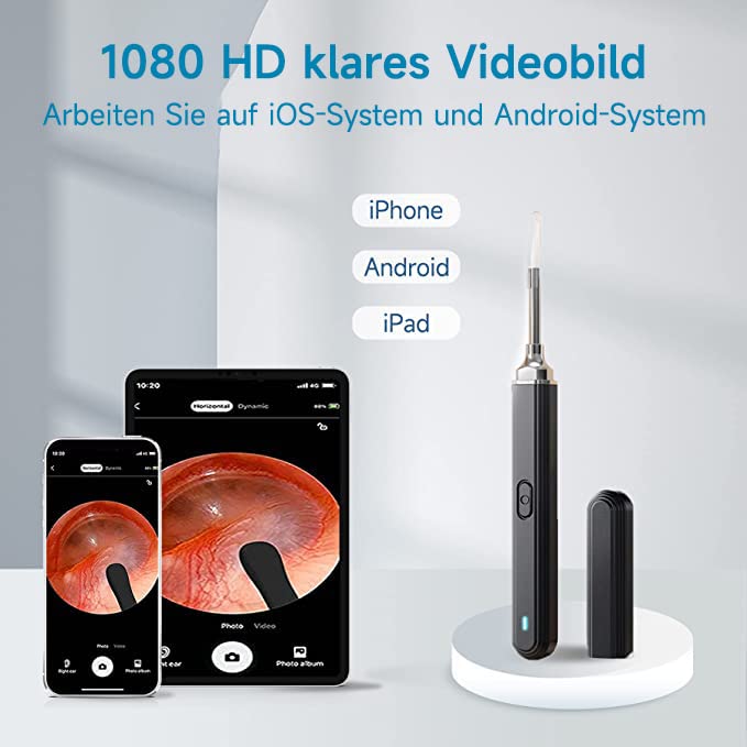 [Australia] - Electric Ear Cleaner with Sewage System - Earwax Removal and Camera Otoscope with Light: Perfect for adults and children, birthday, Christmas and holidays 