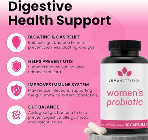Luma Nutrition Probiotics for Women Digestive Health - 60 Capsules (Pack of 2) 60 Count (Pack of 2)