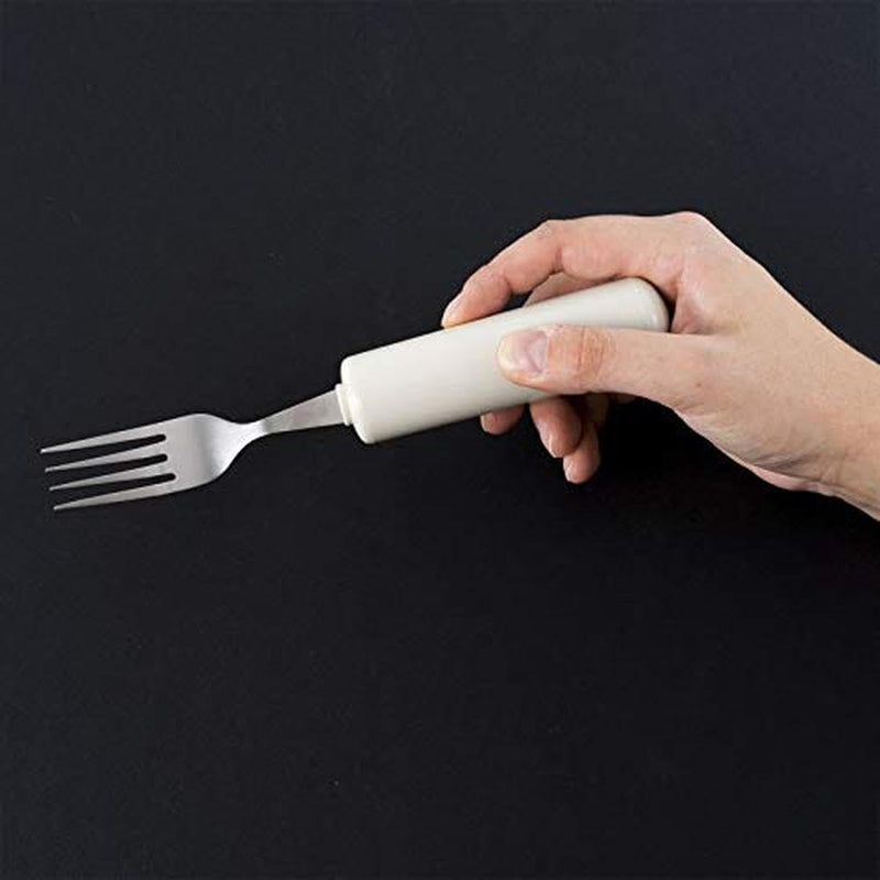 HOMECRAFT Queens Cutlery, Fork (Eligible for VAT relief in the UK) Stainless Steel Adaptive Dining Utensil for Elderly, Disabled, Handicapped, Large Built-Up Handle for Good Grip, Dishwasher Safe